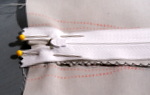 Pin top of Zipper